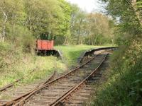 Looking north at Causey Arch station on the Tanfield Railway in May 2006. [Ref query 991] <br><br>[John Furnevel 09/05/2006]