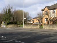 Taken from the point where the line crossed under Eastmuir Street (now Shettleston Road), this is the view in 2017 northwest along the course of the former railway and towards Shettleston Junction.  <br><br>[Colin McDonald 20/03/2017]