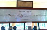 Diagram inside Thuxton signal box, Norfolk, June 2016.<br><br>[Ian Dinmore 25/05/2016]