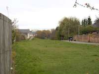 The former railway to Bothwell and beyond is commemorated in North British Road (Spindlehowe Road in railway days) where there was an overbridge from the site of which this view south east was taken. <br><br>[Colin McDonald 29/03/2017]