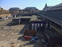 <h4><a href='/locations/G/Glasgow_Queen_Street_High_Level'>Glasgow Queen Street High Level</a></h4><p><small><a href='/companies/E/Edinburgh_and_Glasgow_Railway'>Edinburgh and Glasgow Railway</a></small></p><p>April 2017 view of the former car park area at Queen Street where construction of the new staff facilities is due to start shortly.</p><p>08/04/2017<br><small><a href='/contributors/Colin_McDonald'>Colin McDonald</a></small></p>