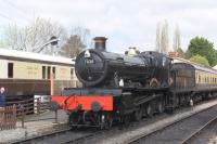 GWR 4-6-0 7820 'Dinmore Manor' at Toddington in April 2017.<br><br>[Peter Todd 02/04/2017]