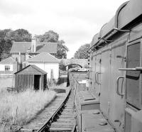 Leaving Gordon with the last freight on 16 July 1965, having cadged a lift in the cab to Greenlaw.<br><br>[Bruce McCartney 16/07/1965]