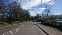 View south in Blairgowrie from the site of the former station.<br><br>[Alan Cormack 06/04/2017]