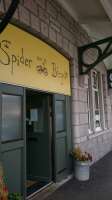 Aboyne railway station yesterday,  part of the building is now a café,  'Spider on a bicycle' it was a welcome stop while I ran from Holburn Street station to Ballater on the Deeside way which mostly follows the old line.<br><br>[Alan Cormack 14/04/2017]