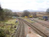 View south from the footbridge at Rannoch.<br><br>[Colin McDonald 12/04/2017]