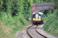 121034 near Little Kimble in August 2016 with the Chiltern Railways Aylesbury - Princes Risborough shuttle.<br><br>[Ian Dinmore 18/08/2016]