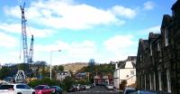 Burntisland this morning, with a 158 leaving for Waverley, the ship yard is very busy.<br><br>[Alan Cormack 20/04/2017]