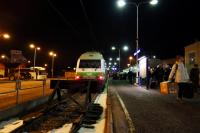 Crowds pour off the 17.37 from Helsinki to catch the overnight cruise-ferry to Stockholm on 3rd March 2017. The station is a two-platform terminus.<br><br>[Colin Miller 03/03/2017]