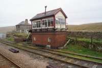 A portrait of Blea Moor SB from a passing train on 18 April 2017.<br><br>[John McIntyre 19/04/2017]