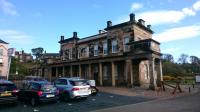 The classical original terminus building, looking well, now used for small businesses and artists' workshops. The building was in use as railway offices until the 1960s, remaining disused since making its survival all the more remarkable.<br><br>[Alan Cormack 20/04/2017]