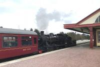 Ivatt 2MT 2-6-0 46512 alongside the Strathsey platform at Aviemore station on 26 April 2017 with a train of empty stock.<br><br>[Andy Furnevel 26/04/2017]