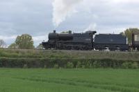 S&DJRly 53808 passing Doniford Halt enroute to Bishops Lydeard. 23/04/17 @ 1613 hours.<br><br>[Peter Todd 23/04/2017]