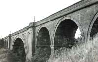 View of Ballochmyle Viaduct from the south west in the summer of 1961. [See image 7160]<br><br>[G H Robin collection by courtesy of the Mitchell Library, Glasgow 04/08/1961]