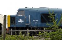 BR 'Peak' 45149, the former D135, stabled in the shed yard at Toddington on 30 April 2017.<br><br>[Peter Todd 30/04/2017]