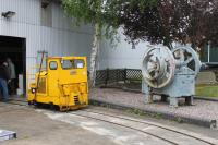 Close of play at Abbey Pumping Station on 8th May 2017 and the Simplex narrow gauge shunter, donated to the museum by Severn & Trent Water, sits outside the maintenance shed. Note the prominent sandboxes, front and rear [See image 48001].<br><br>[Mark Bartlett 08/05/2017]