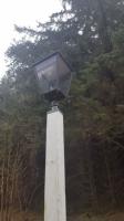 Heritage Railway Association visit to Invergarry: lamppost.<br><br>[John Yellowlees 02/04/2017]