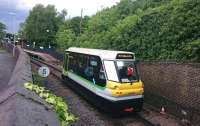 I was running past Stourbridge Town, 20th May at 7:38, when the Parry People Mover came along, a sight that can only be seen on this very short branch line.<br><br>[Alan Cormack 01/06/2017]