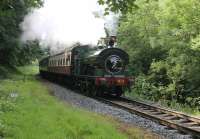 Severn Valley based GWR 0-6-0ST 813 was a visitor to the ELR Small Engines 2017 gala and is seen here approaching Summerseat with the first train on 3rd June, five coaches for Rawtenstall. Already some twenty minutes late here it lost further time on its way northwards which impacted on other services as the day progressed.<br><br>[Mark Bartlett 03/06/2017]