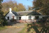 The former Fort George station building, standing alongside Station Road, Ardersier, in October 2005.<br><br>[John Furnevel 31/10/2005]