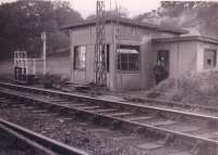 Camus-Na-Ha signal box, situated beyond Banavie on the Mallaig extension, was a World War 2 signal box along with Helensburgh Upper, Faslane Junction and Inveruglas. It opened on 15th November 1942 and closed on 21st June 1964 <br>
when on the same day the new signal box at Annat opened to serve the <br>
paper mill at Corpach. The photograph was taken by the LNER on 5th <br>
August 1946.<br><br>[PR&PO British Railways (Douglas Blades Collection) 05/08/1946]