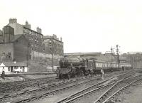 45443 about to enter Buchanan Street station on 25 July 1955 with a train from Oban. <br><br>[G H Robin collection by courtesy of the Mitchell Library, Glasgow 25/07/1955]