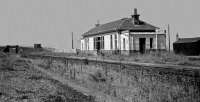 Portknockie station in 1972, four years after closure of the line. For those who are local the Thames Trader furniture van is Anderson & England, an Elgin company still trading to this day.<br><br>[Ian Millar //1972]