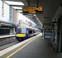 170 453 pulls into Haymarket with a... well, you can see.<br><br>[David Panton 17/06/2017]