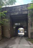 Bridge over the siding into Bank Mill, Penicuik.<br><br>[John Yellowlees 17/05/2017]