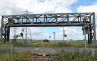 Looking north at the currently disused Seal Sands Branch Junction in Teesside on 24th June 2017. Trains reversed in the sidings ahead to access the branch proper, which only opened in 1971 and can just be seen running in from the right. [Ref query 1084] <br><br>[Mark Bartlett 24/06/2017]