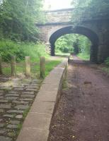 The former Rosslyn Castle station, now a footpath.<br><br>[John Yellowlees 17/06/2017]