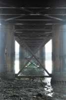 Under the South Esk Viaduct, looking south in 2007.<br><br>[Ewan Crawford 06/10/2007]