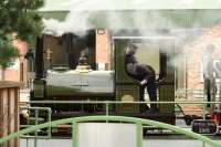 Profile shot of LIASSIC, a Peckett 0-6-0ST Works No. 1632 of 1923, at Statfold Open Day. The locomotive originally worked at the Southam Cement Works near Rugby before preservation.<br>
<br><br>[Peter Todd 10/10/2017]