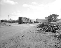 Shunting the yard at Gordon during the Easter holiday in 1965. The stone crusher is prominent in the background. <br><br>[Bruce McCartney //1965]