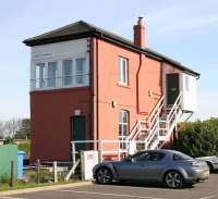 Rear view of Leuchars signal box in May 2005. For the front view at the time [see image 52520].<br><br>[John Furnevel 19/05/2005]