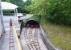The really neat three road carriage shed at the Cinderbarrow Miniature Railway on 14th June 2017. Alongside the society clubhouse a further track at elevated level runs towards the traverser and loading area. Many of the <I>miniature</I> locos weigh upwards of half a ton so there is no manual handling and they are railed into road vehicles for transport to and from the site. Behind the scenes location photographed during a private evening visit.<br><br>[Mark Bartlett 14/06/2017]