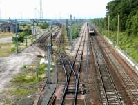 View north over Kingmoor yard in May 2003.<br><br>[John Furnevel 25/05/2003]