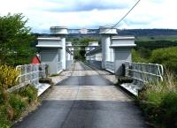 The 1865 Logierait Viaduct in May 2003. The crossing over the Tay is now a community owned structure.<br><br>[John Furnevel 19/05/2003]