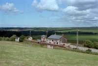 Barrhill station on a lovely sunny day. The station is little changed from this view in the 1980s. The view looks east.<br><br>[Andy Kirkham //]