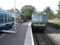 Platform scene at Dufftown Station on 15 September 2004.<br><br>[John Furnevel 15/09/2004]