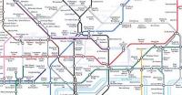 Section of London Underground map showing the North London Line route between Willesden Junction and Stratford running L to R along the top, 2005.<br><br>[John Furnevel //2005]