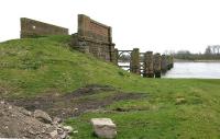 The northern abutment of the old swing bridge at Alloa - April 2006.<br><br>[John Furnevel 27/04/2006]