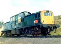 <I>Not to be moved! So what's new?</I> Clayton D8613 up a siding at Millerhill on 26 April 1970. <br><br>[John Furnevel 26/04/1970]