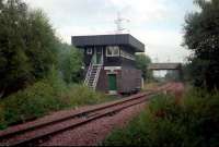 Looking east at Longannet signalbox.<br><br>[Ewan Crawford //]