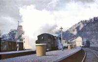 80063 leaves Callander with a train for Stirling on 12 April 1963 [see image 36482].<br><br>[John Robin 12/04/1963]