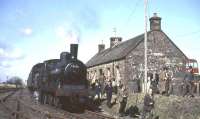 57375 at Whithorn on 15 April 1963 after arrival from Wigtown and Garlieston.<br><br>[John Robin 15/04/1963]