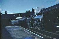 45588 waits to leave for Dumfries and Stranraer.<br><br>[John Robin 15/04/1963]