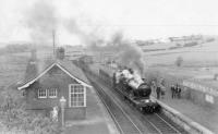 54465 with last day of steam railtour to Beith.<br><br>[John Robin 27/05/1962]