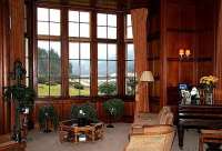 The view from the former boardroom of the Edinburgh and Leith Water Trustees at Victoria Lodge looking towards Talla dam and reservoir in February 2006. [With thanks to Rosemary Bannister]<br><br>[John Furnevel 01/02/2006]