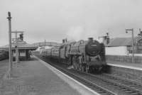 72005 pauses at Mauchline with Carlisle local.<br><br>[John Robin 30/09/1963]